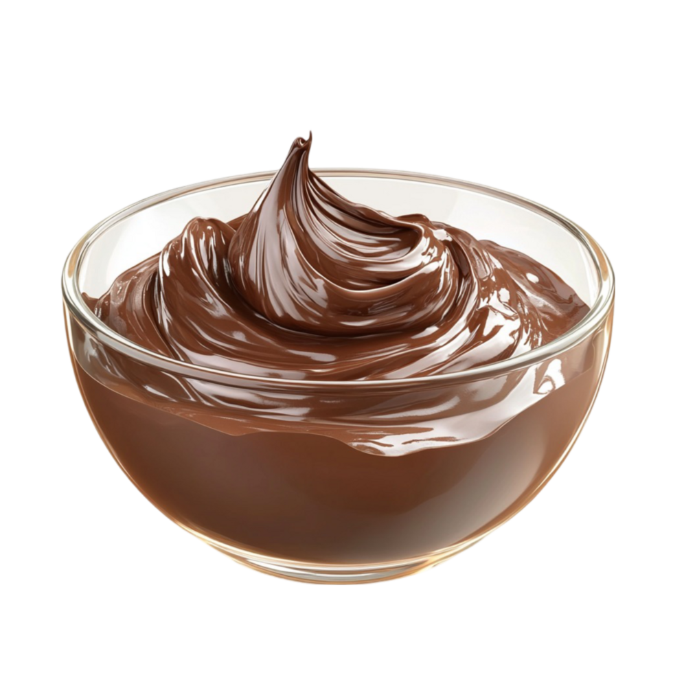 Chocolate Pudding in Bowl png