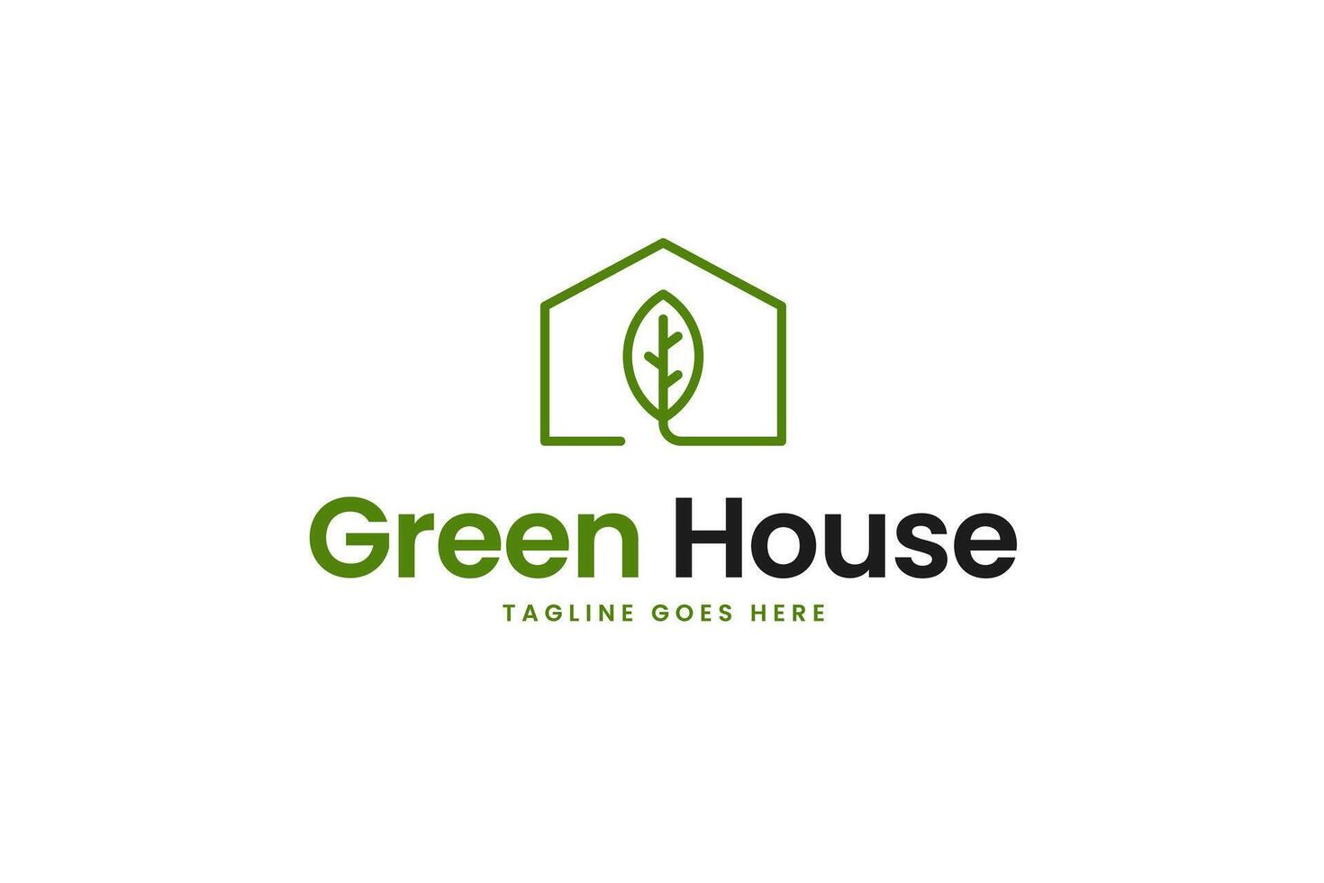 House and leaf logo design concept symbol illustration vector