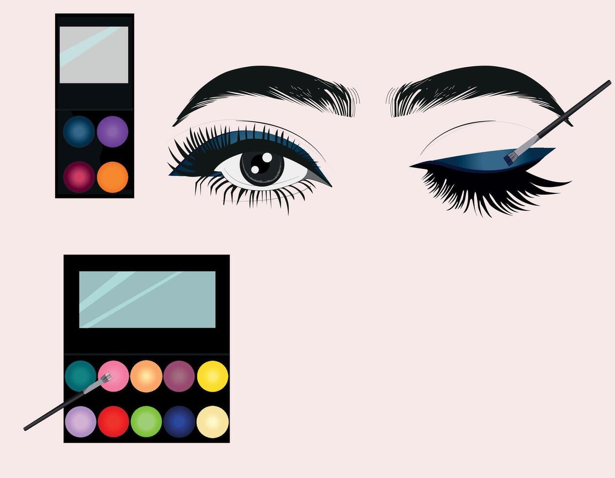 A beautiful eyes with gorgeous eye look vector