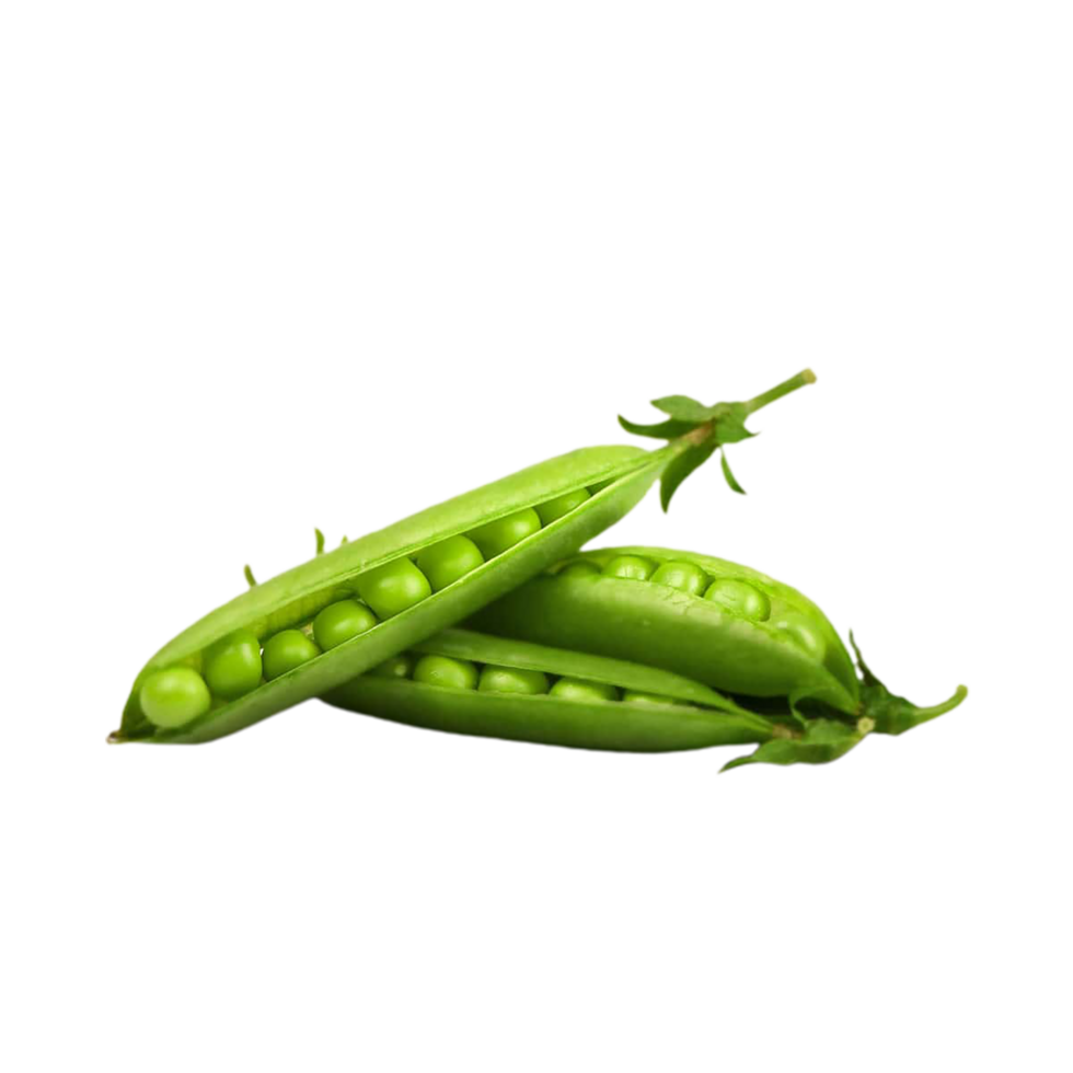 Fresh Green Peas and Beans Set on Transparent Surface png