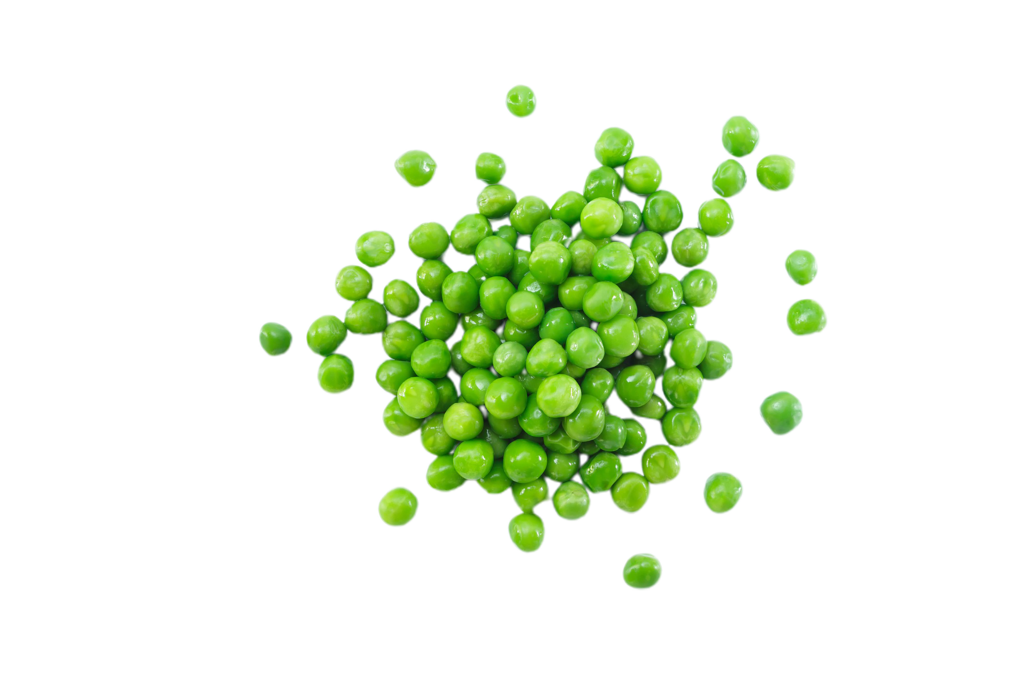 Green Beans and Peas on Clean Transparent Canvas png