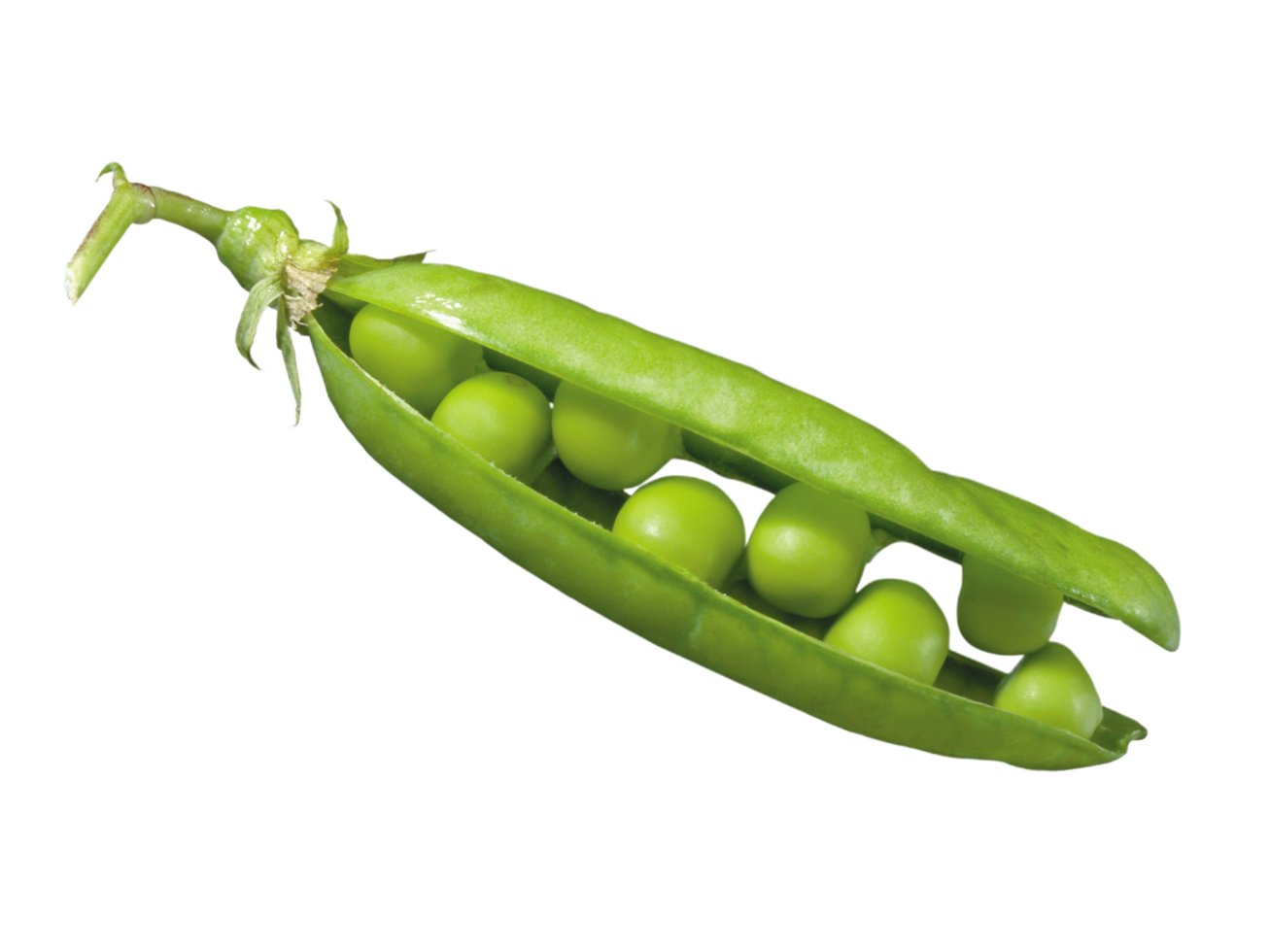 Green Peas and Beans Floating on Transparent Background png