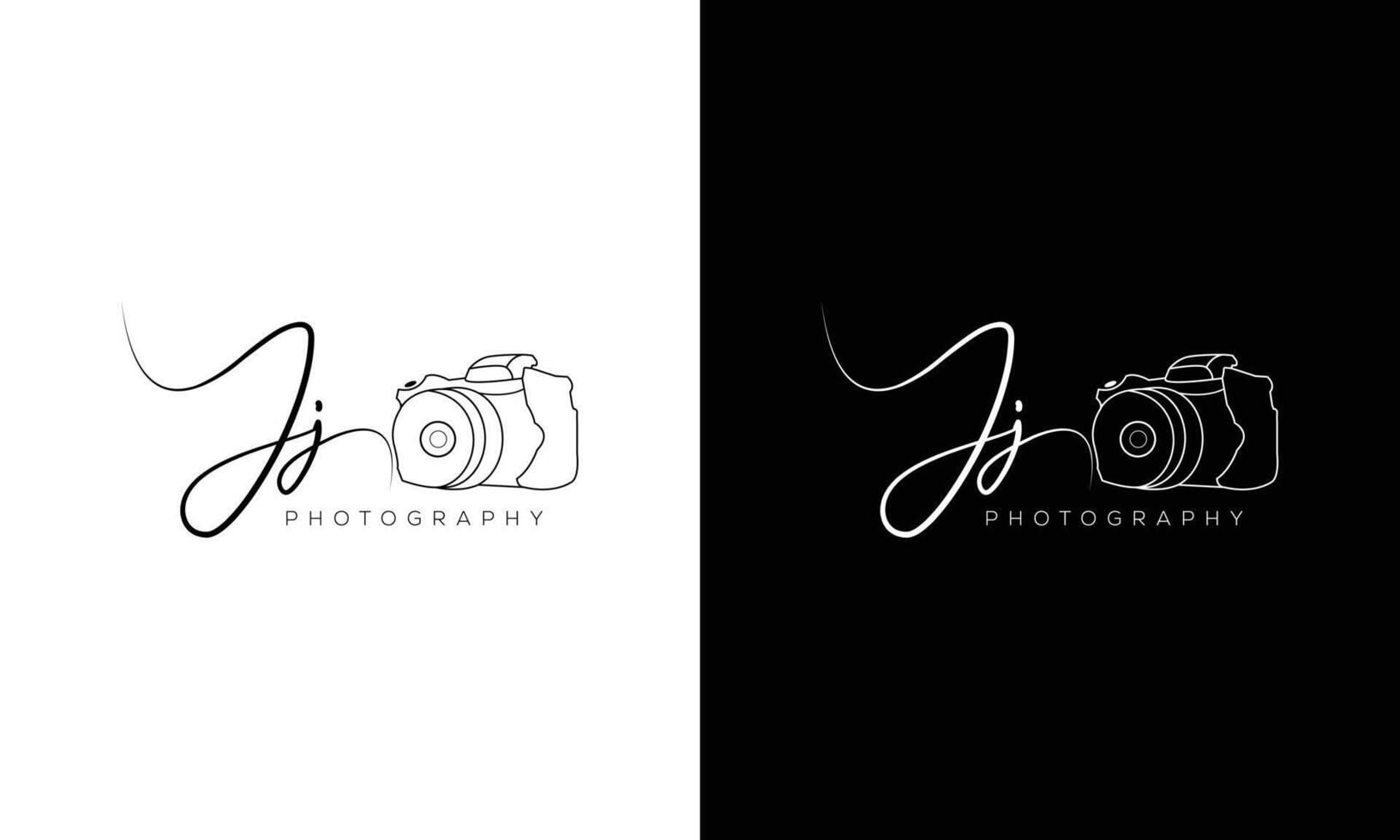 camera logo, modern photography signature logo icon vector