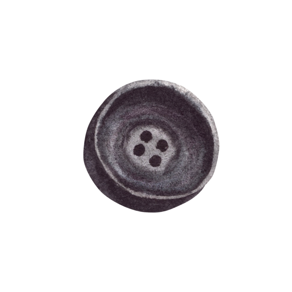 Buttons, sewing pins. Needlework, handicrafts and sewing set in beige, grey pastel colour Watercolor hand drawn illustration Realistic style clipart for handmade hobby isolated from background png