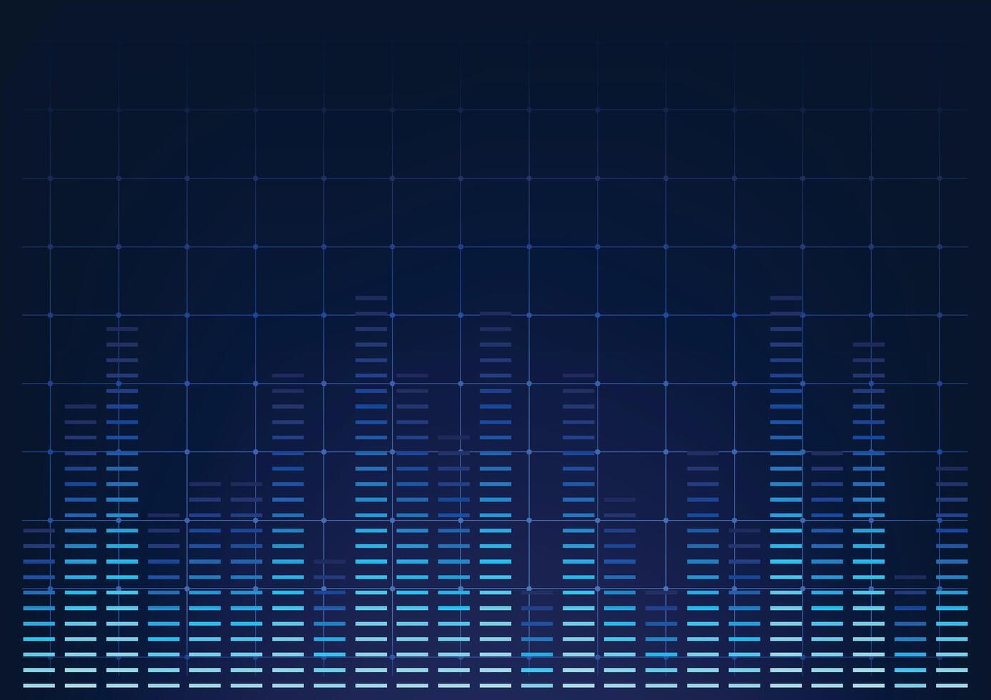 Sound wave technology background with digital style waves, conveying precise sound transmission and digital data processing, suitable for presenting sound technology and innovation. vector