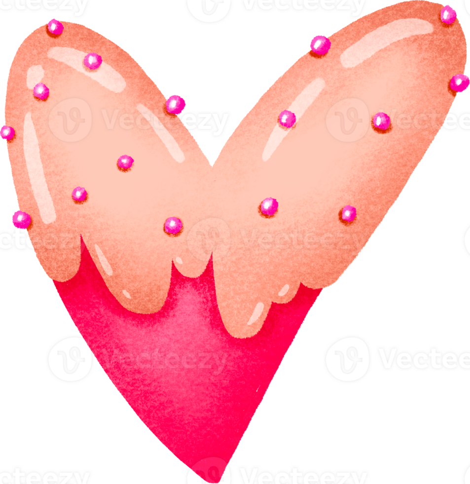 Sweet baked hearts with sugar glaze. Gingerbread. Relationships sweetheart st illustration. Love day set png