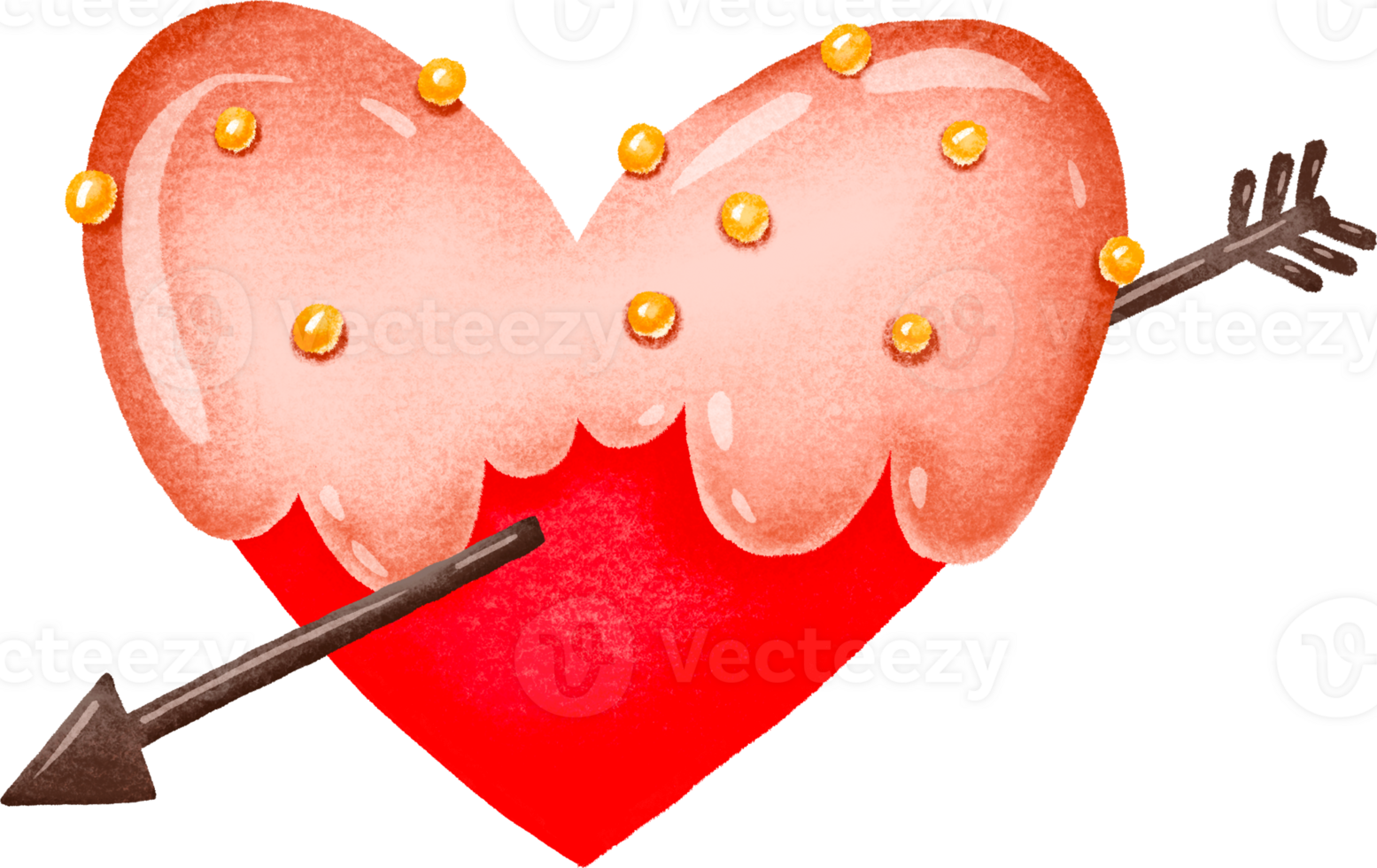 Sweet baked hearts with sugar glaze. Gingerbread. Relationships and sweetheart st Valentine illustration. day set png