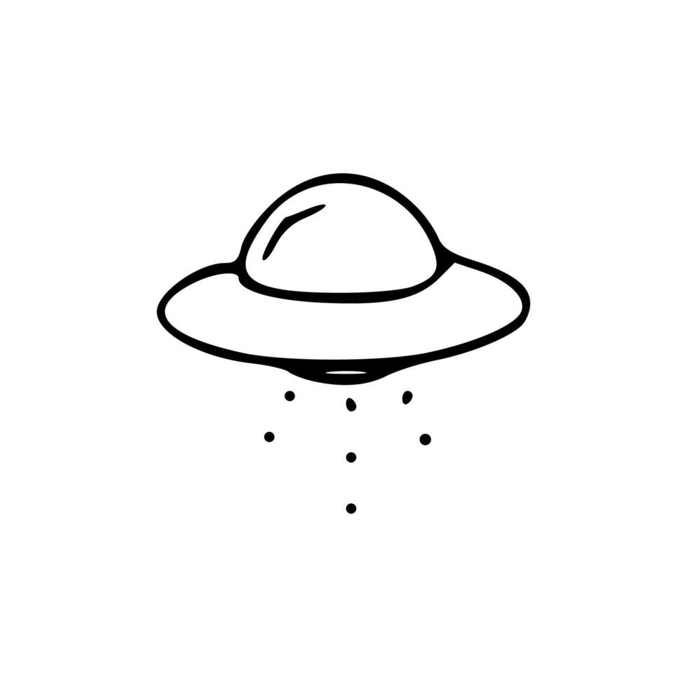 cartoon of ufo vector