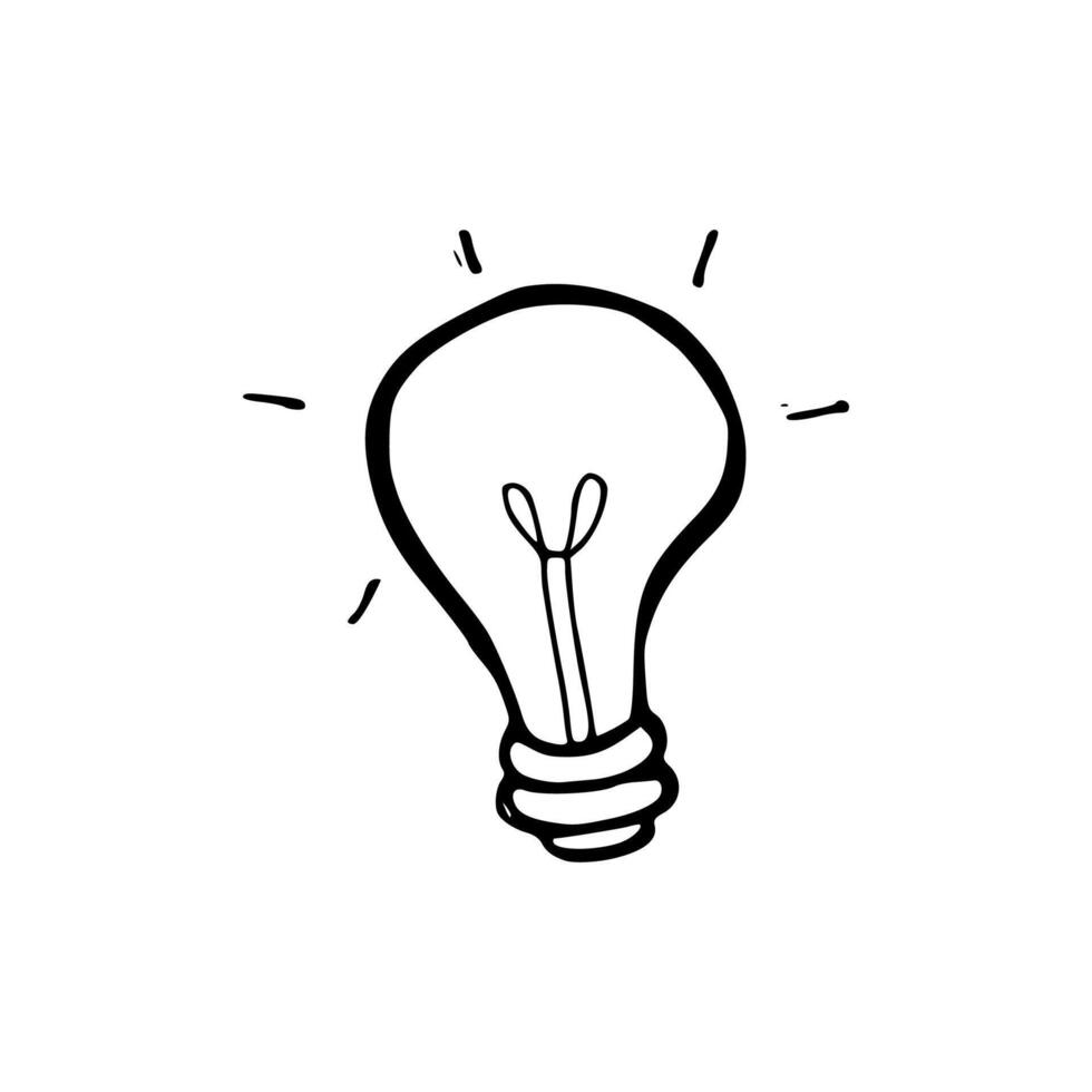 cartoon of lamp vector