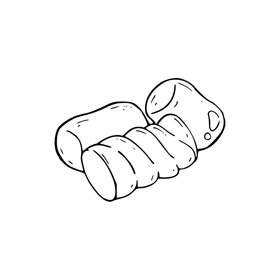 cartoon of marshmallow vector