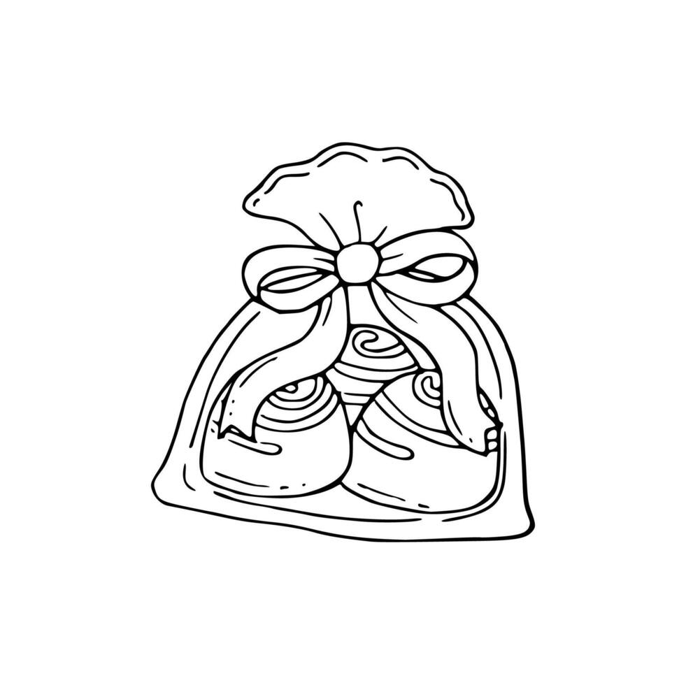 cartoon odf a packet of cookies vector
