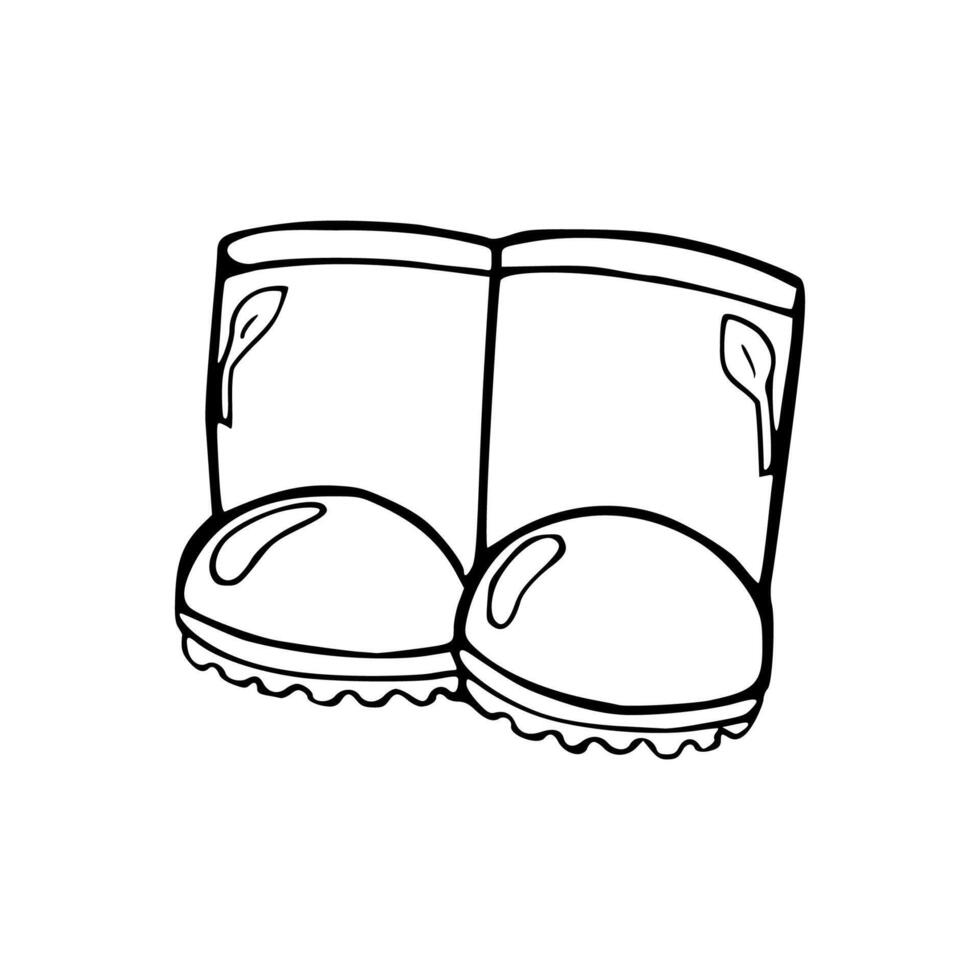 cartoon of boots vector