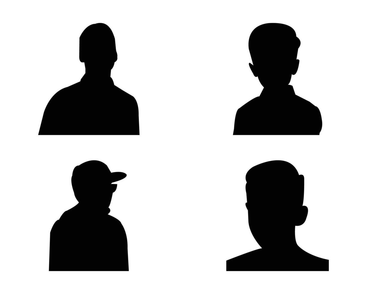 Boy business silhouette and background black vector