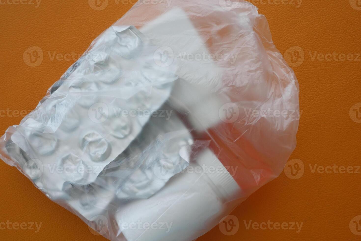 Medicine Package with Blister Packs and Containers for easy use photo