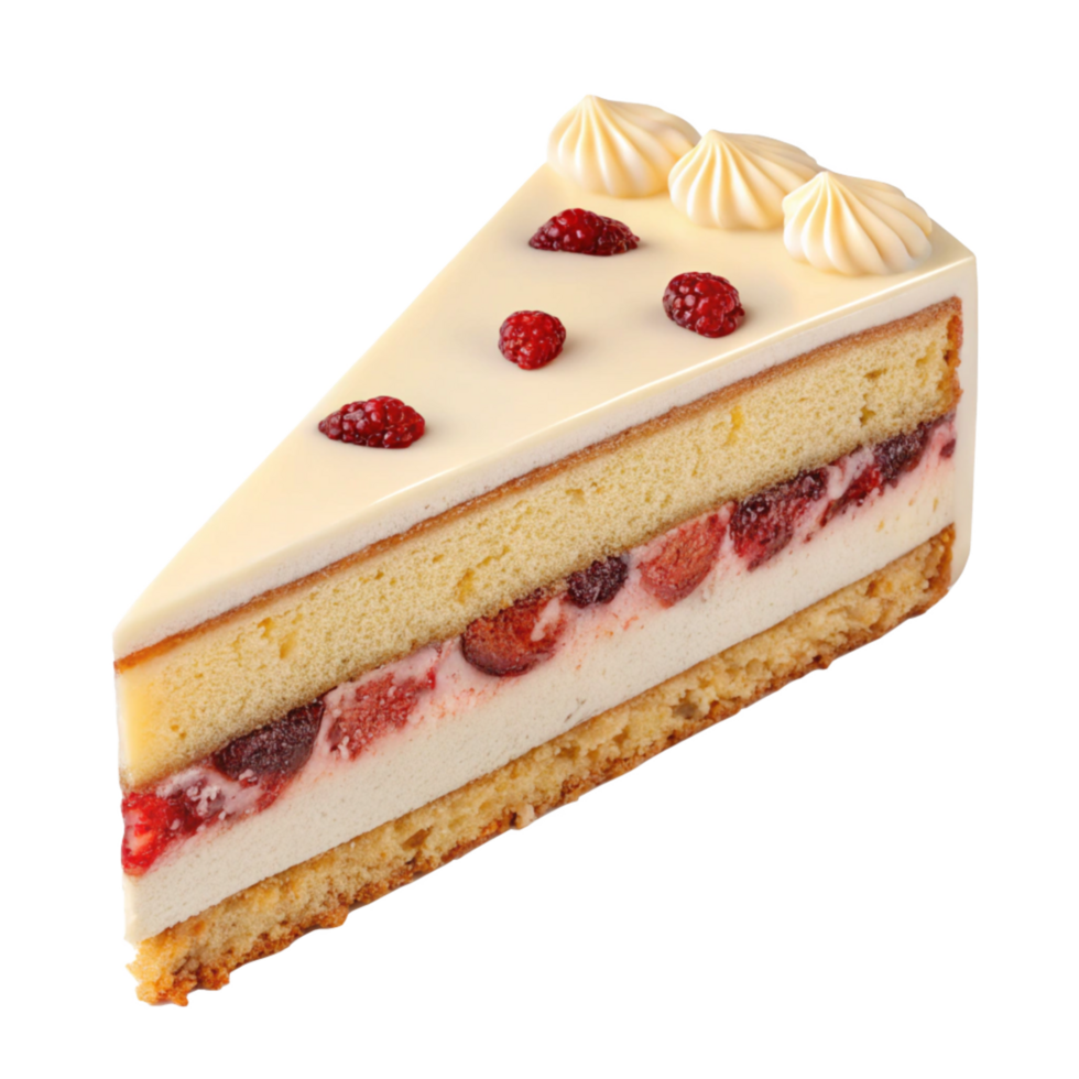 Fruit Cake pastry slice transparent background image png