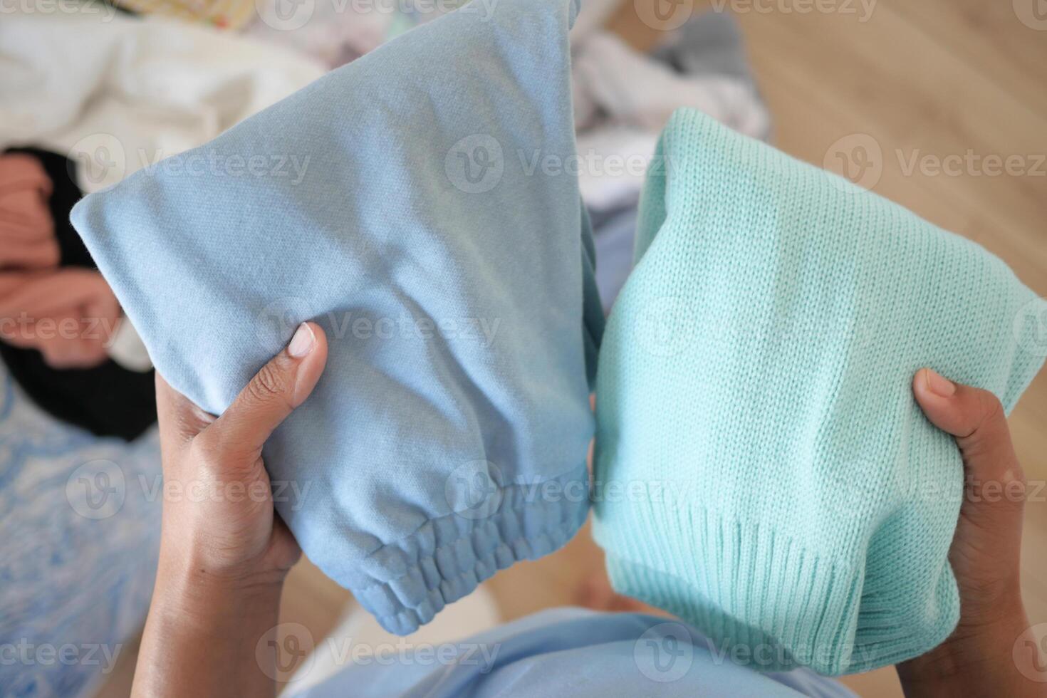 Efficiently Sorting Colorful Sweaters and Pants for Better Organization photo