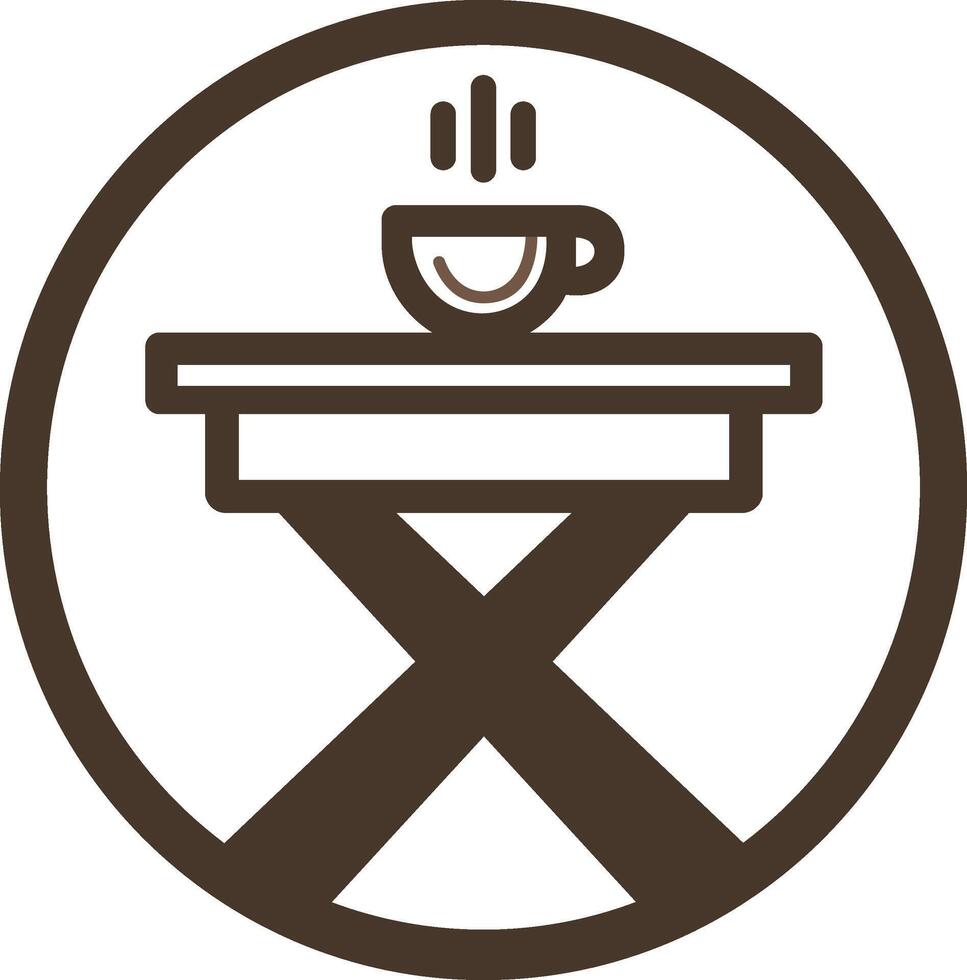 a logo for a coffee shop with a cup of coffee vector