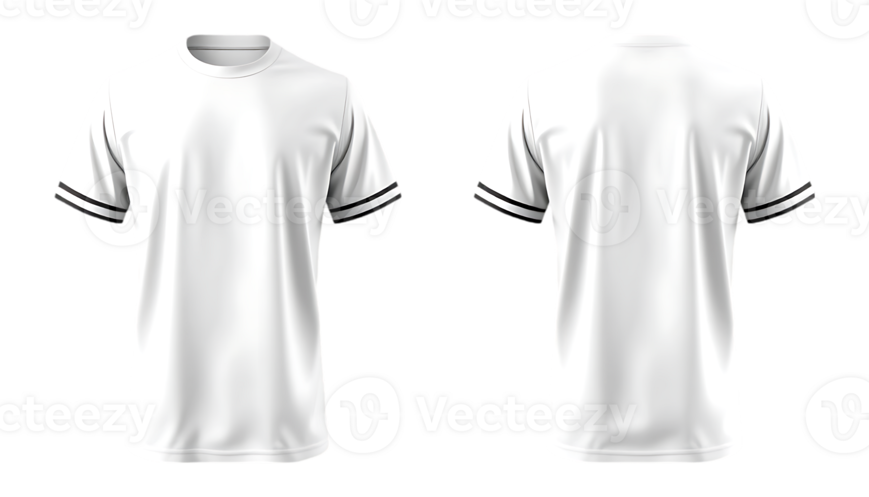 White soccer jersey mockup template png
