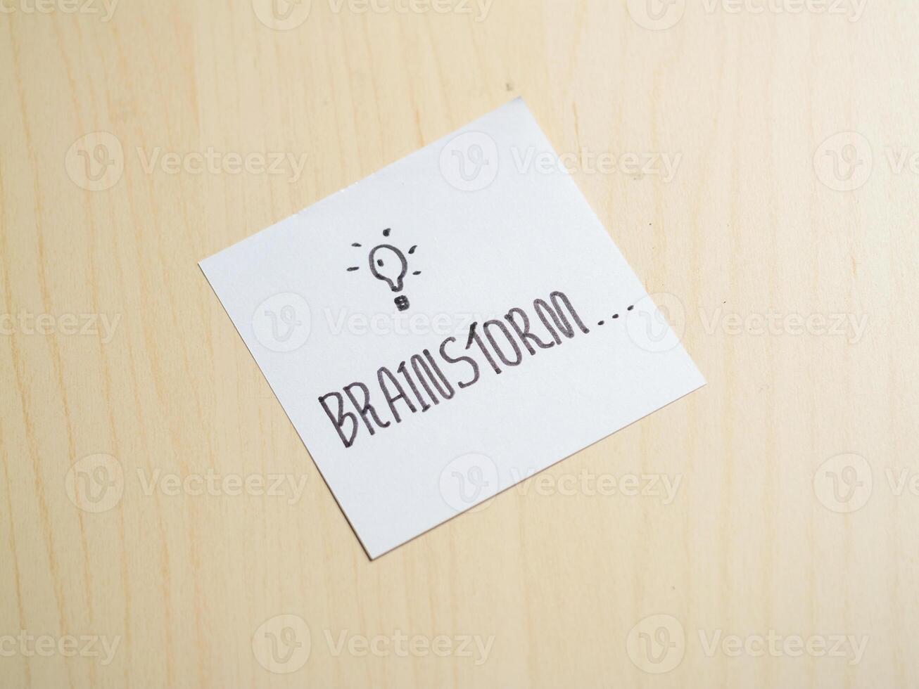 Innovative idea generation collaborative brainstorming session overview photo