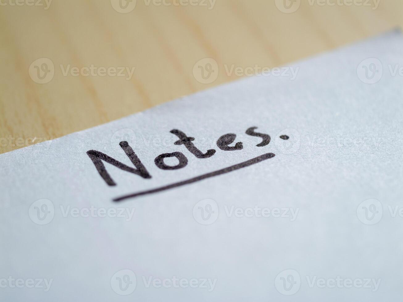 Simple note organization in a home office focused environment for content making photo
