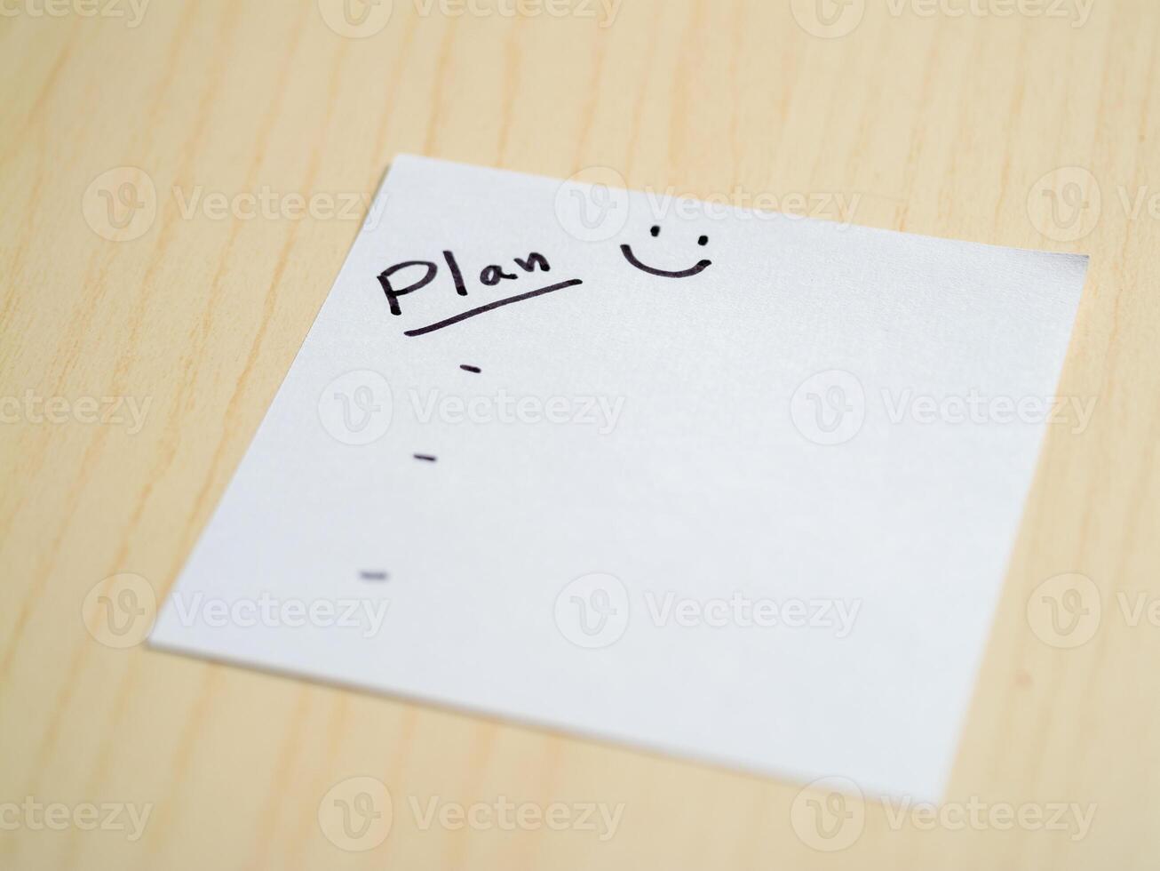 Strategic planning notes home office document minimalist space close-up view productivity photo