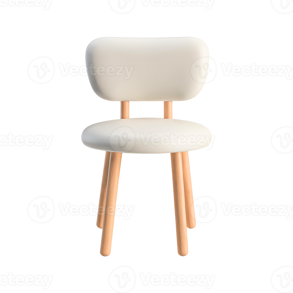 Chair transparent background room decoration material png