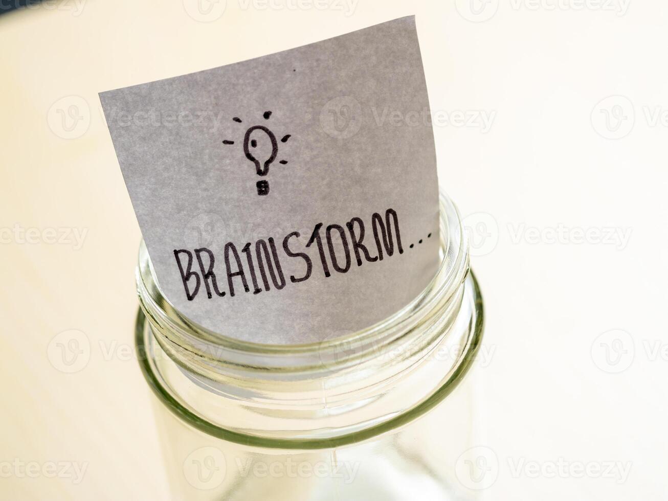 Innovative office space creative brainstorming ideas in a focused environment photo