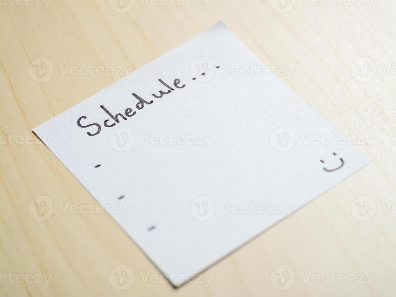 Creating an effective schedule planning your time office note minimalist productivity boost photo
