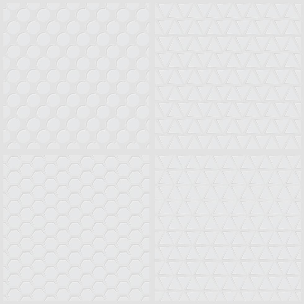 Set of Different Golf Background. Halftone Texture. vector