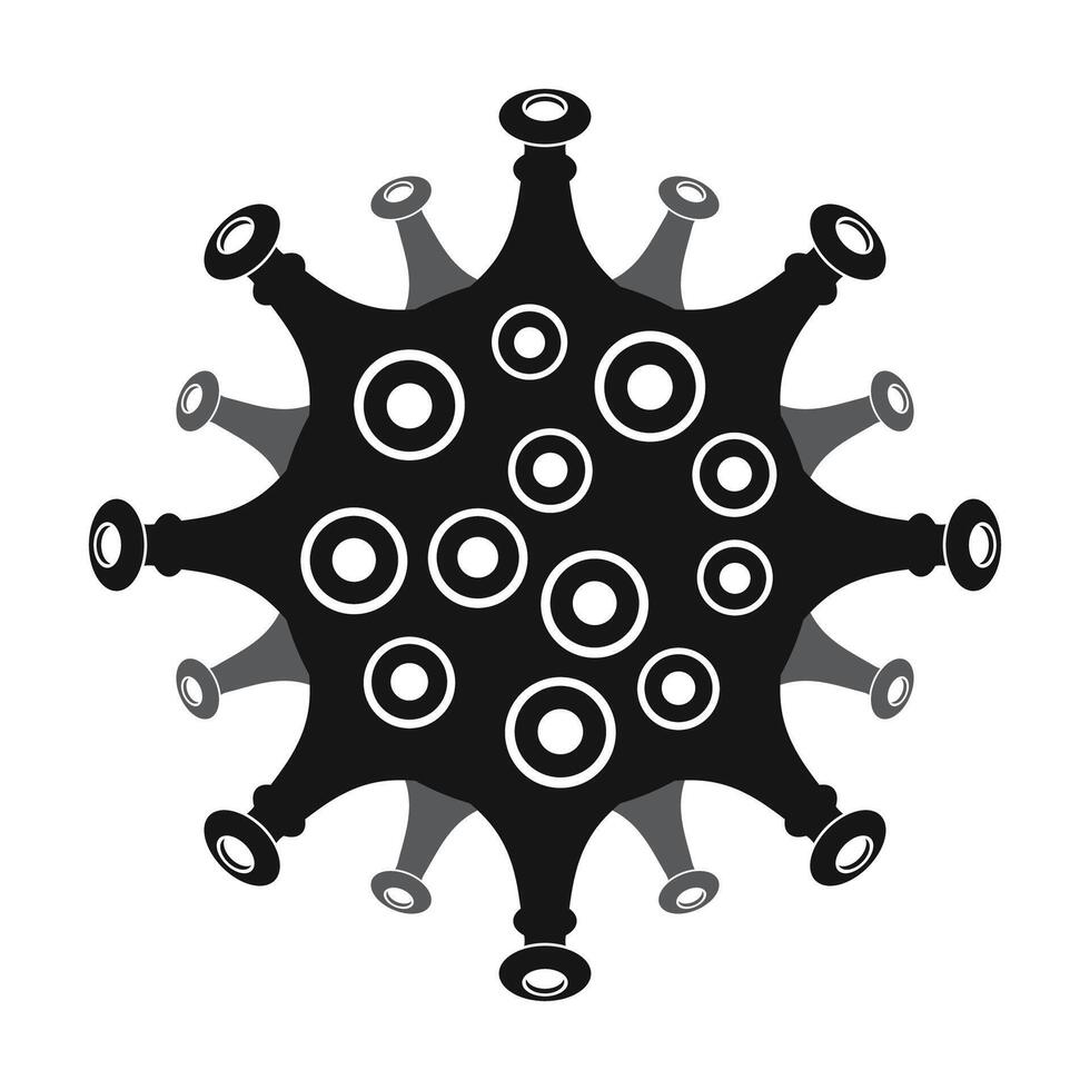 Stop Pandemic Novel Coronavirus Icon Isolated on White Background. vector
