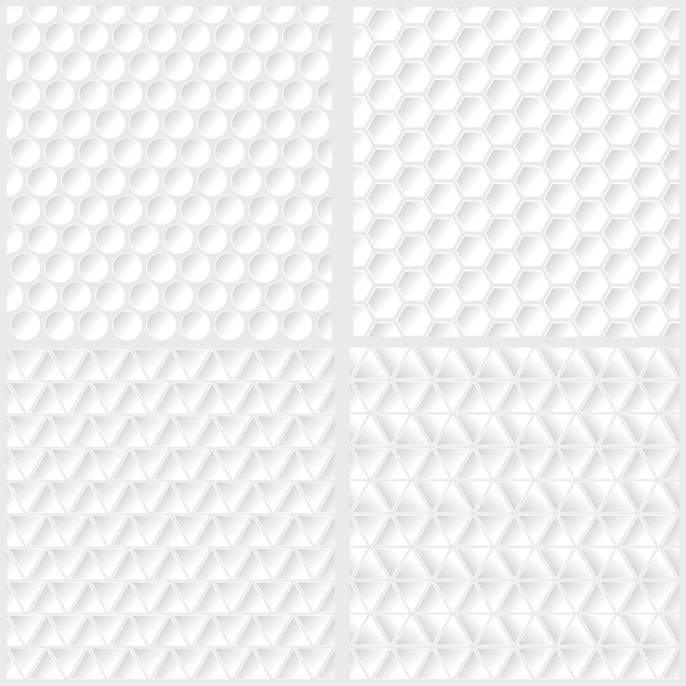 Set of Different Golf Background. Halftone Texture. vector