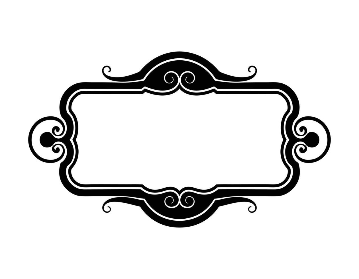 Vintage Ornament Frame and Decorative Border frame Luxury Design vector