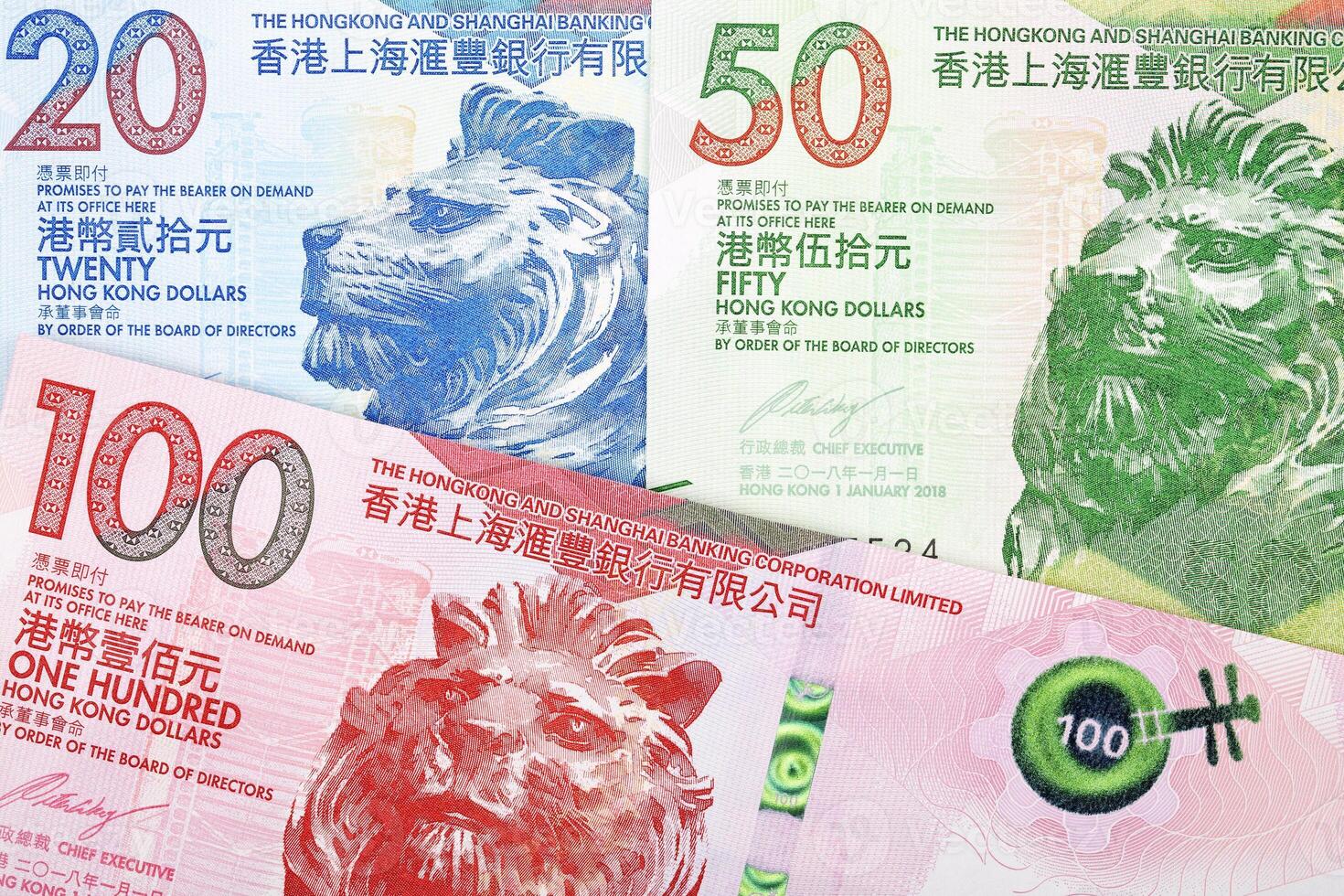 Hong Kong dollar a business background photo