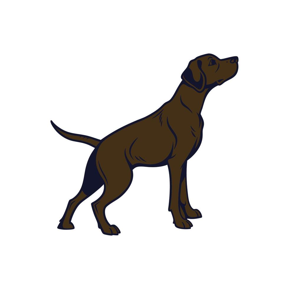 Great Creative simple dog silhouette Style with white background design template vector