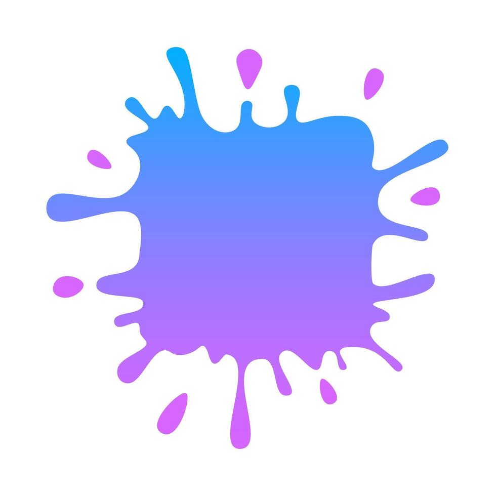Abstract blue purple splash paint isolated on white background for advertising and promotion vector