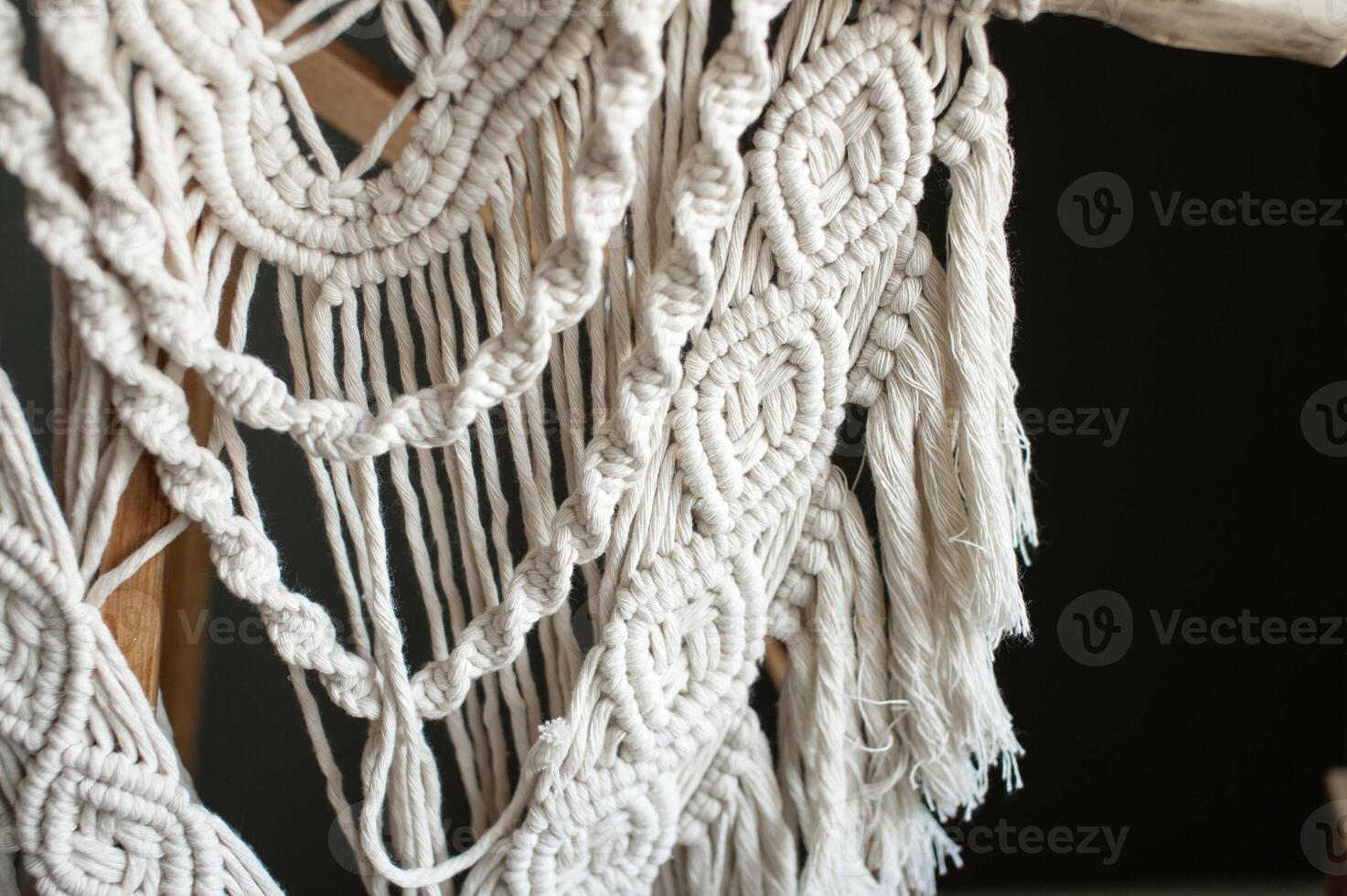 Crafting a Macrame Wall Hanging with Artistic Hands photo
