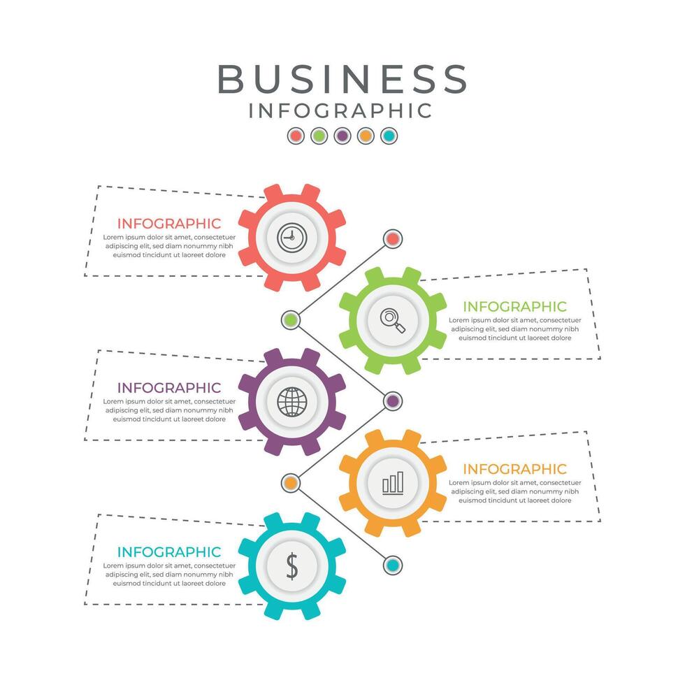 Infographic design and marketing icons can be used for workflow layout, diagram, annual report, web design. illustration. vector