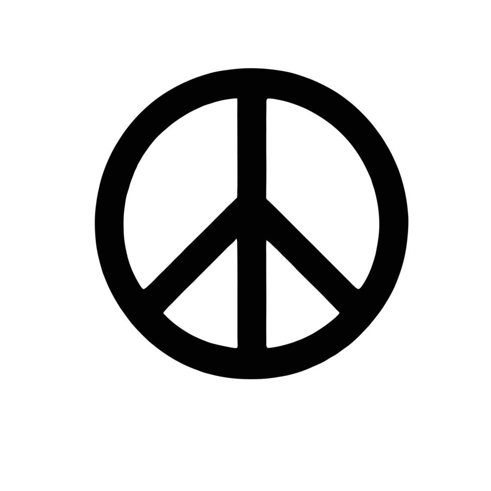 Peace symbol clip art vector