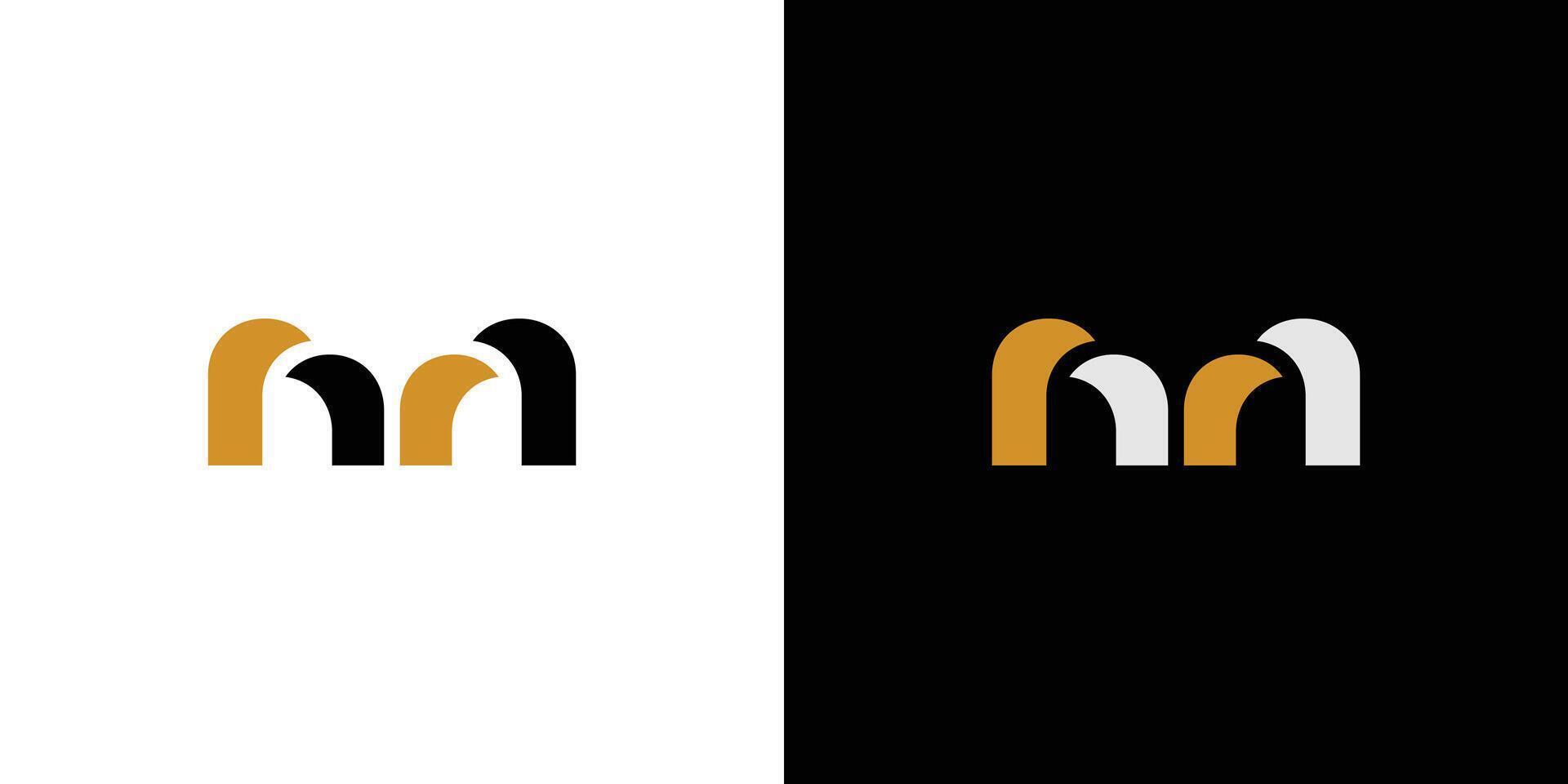 Unique and modern letter M logo design vector