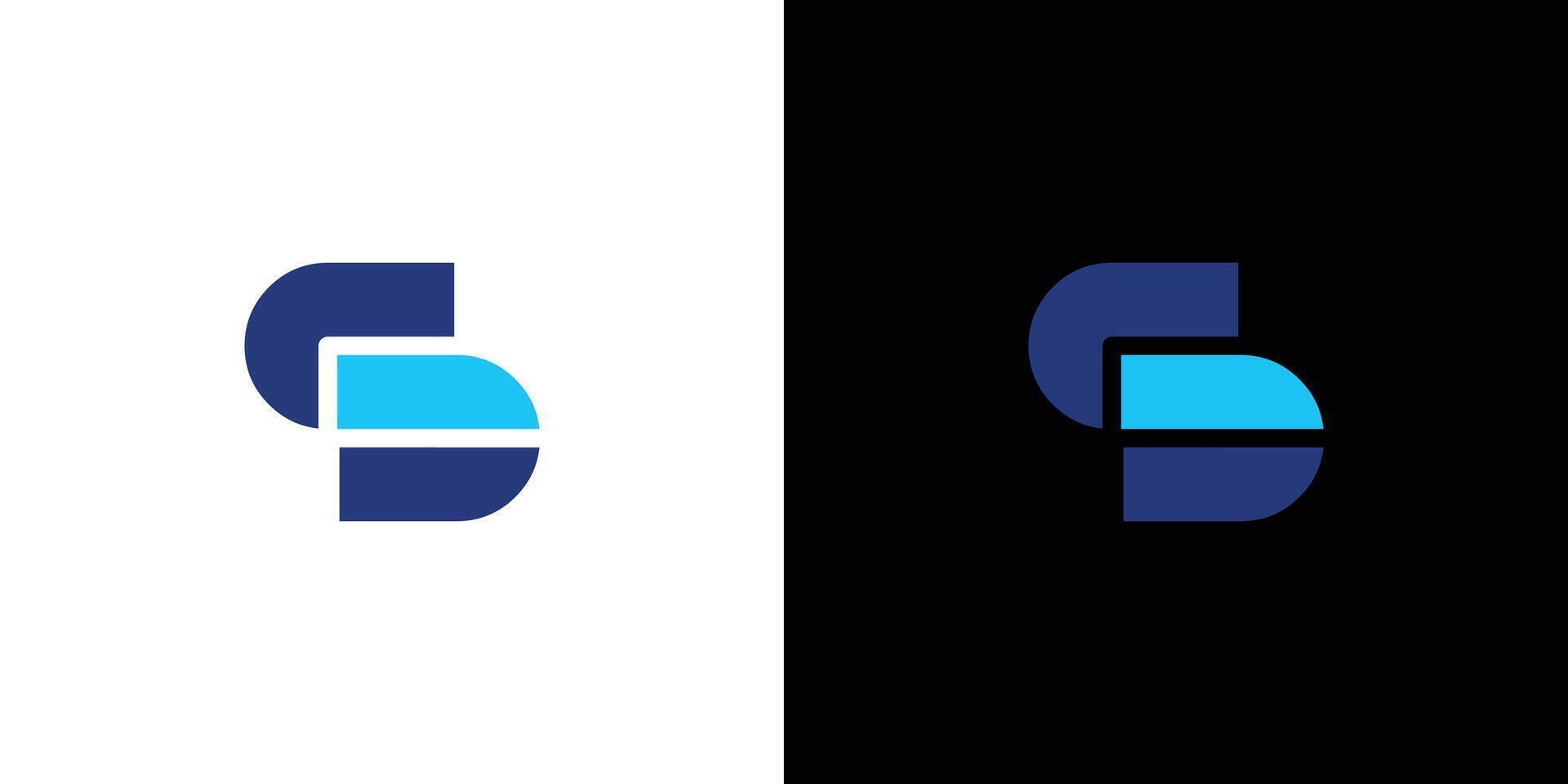 Modern and Unique SD logo design vector