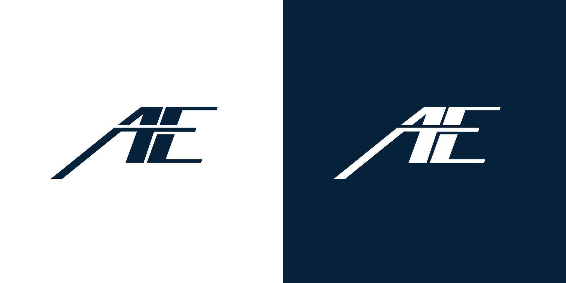 Sophisticated and modern AE logo design vector
