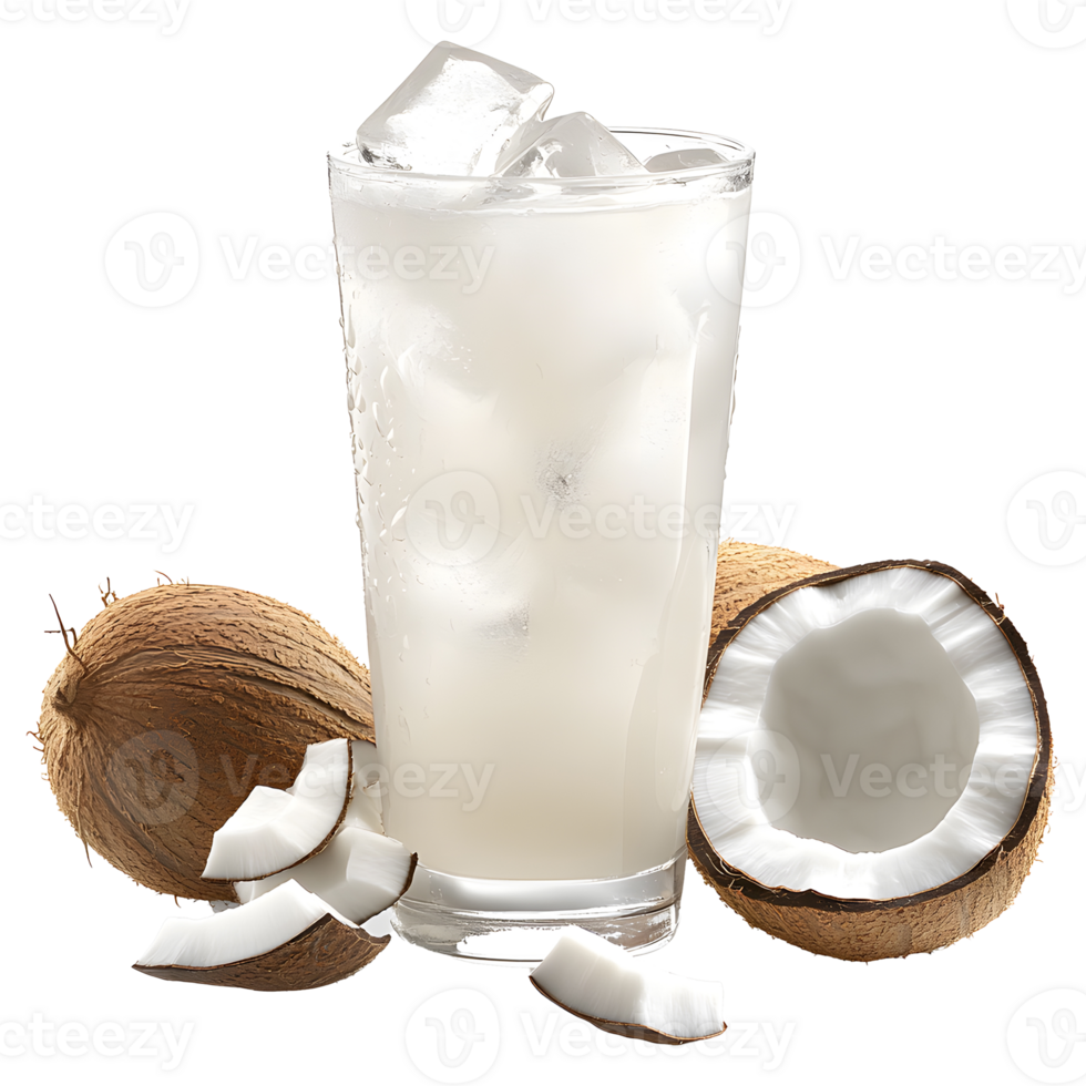 Coconut Drink on Transparent Background png