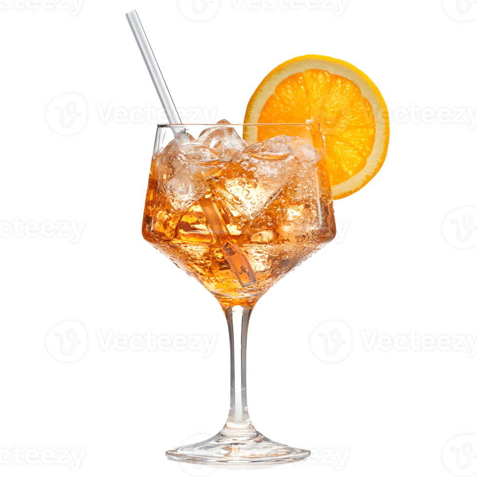Cocktail Served in a Coupe Glass with Fresh Garnish on Transparent Background png