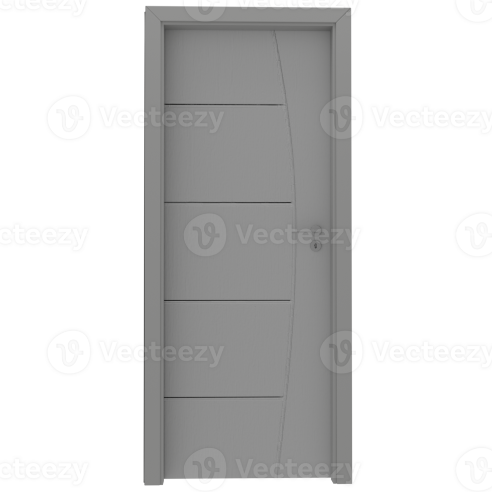 A door with a grey frame and white trim png