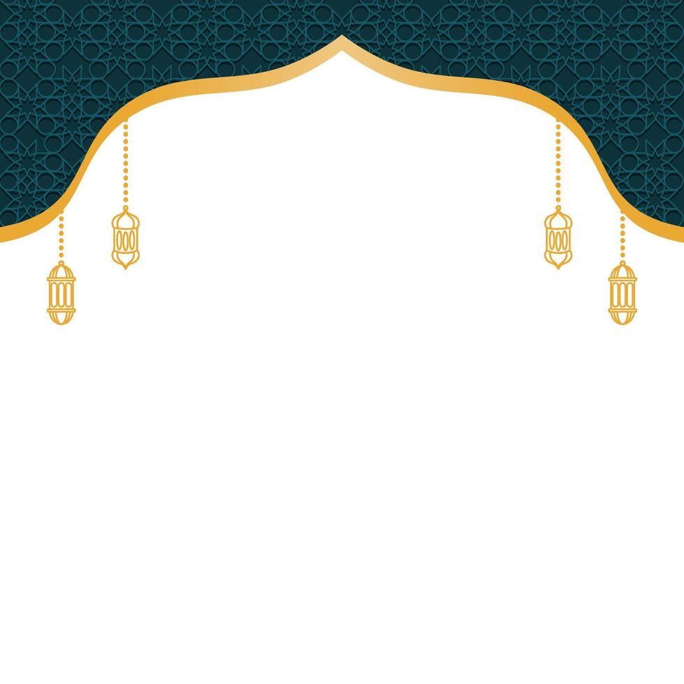 Islamic Ornament Border Frame vector