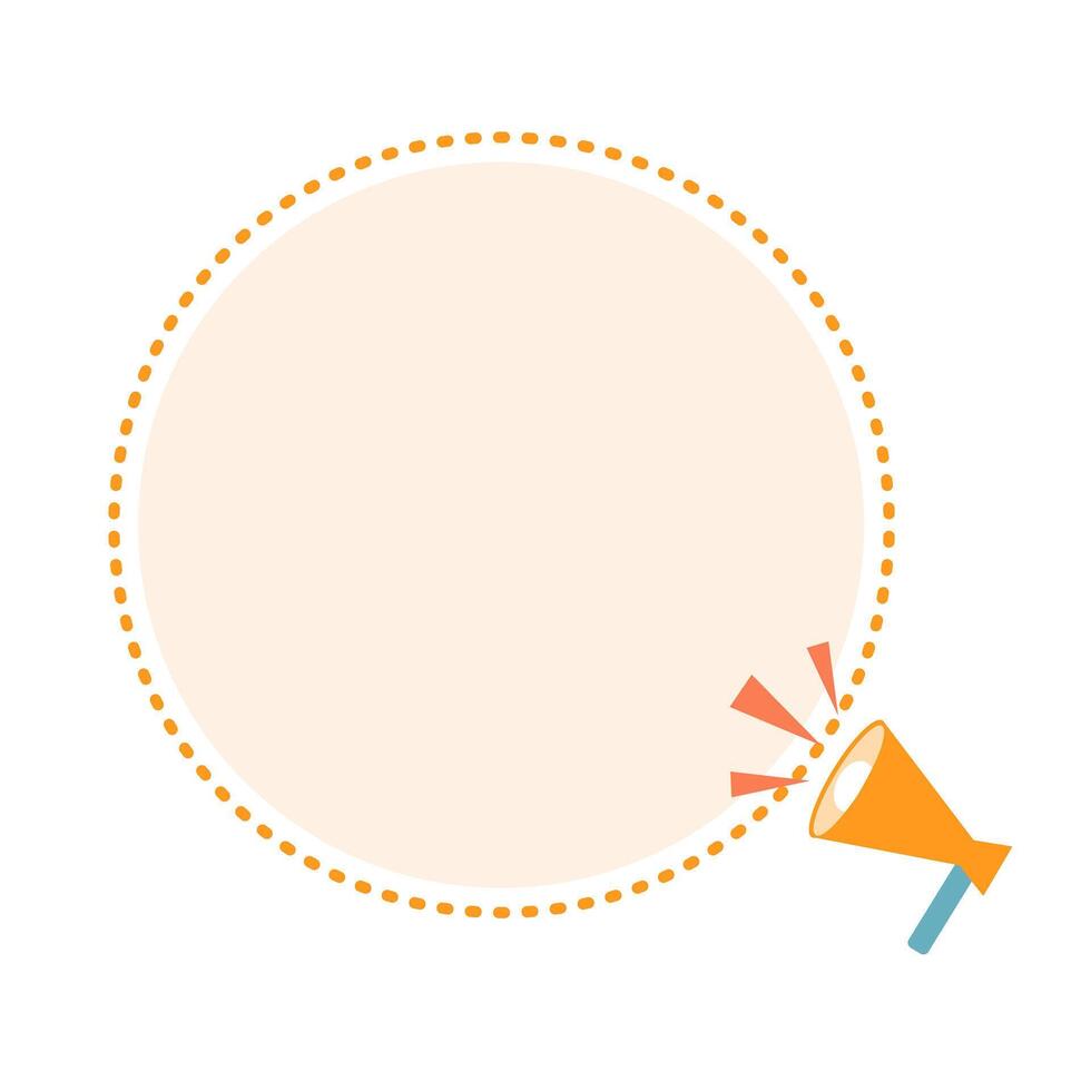 Promotional Banner with Megaphone vector