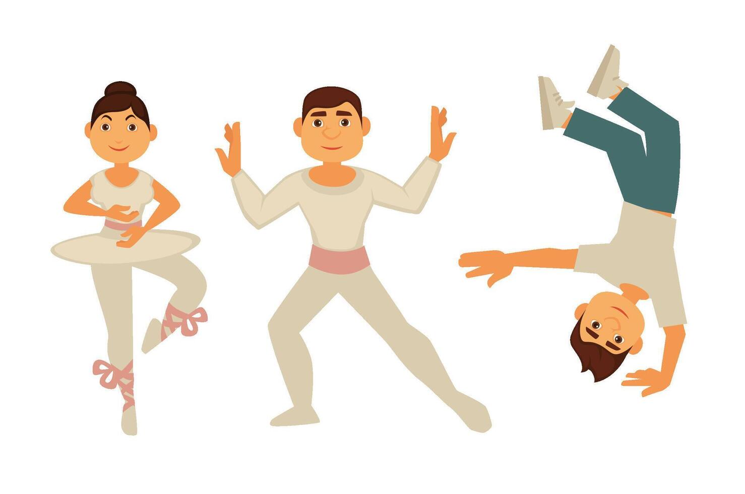 Diverse Dance Styles Practice Illustration vector
