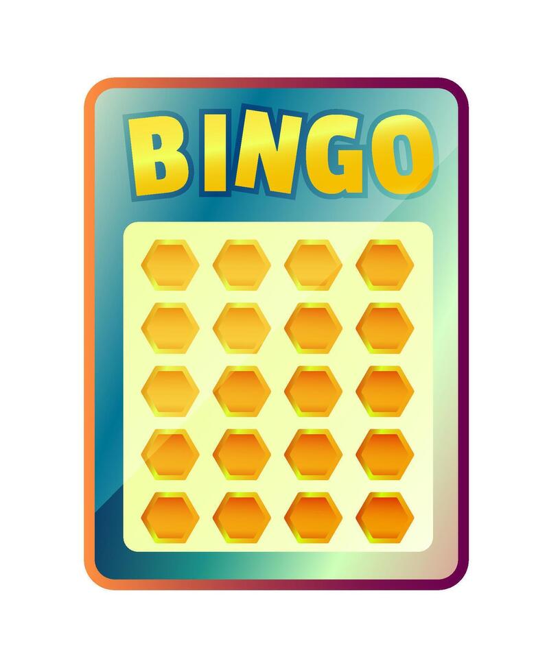 a Classic Bingo Game Board vector