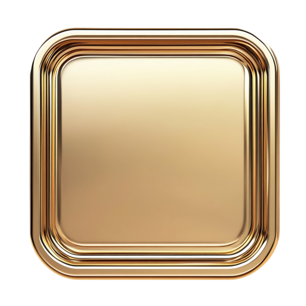 golden square button png