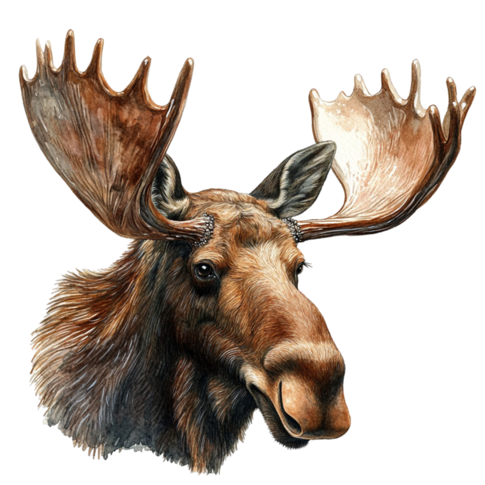 Moose Close-Up Portrait png
